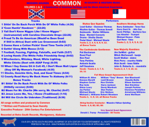 Back Cover Rapper Common Country CD