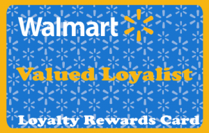 Walmart Blue Loyalty Card