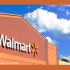 Photo of top of a Walmart store showing the Walmart logo