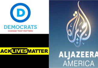 Al Jazeera America Logo, Black Lives Matter Logo, Democratic National Committee Logo