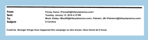 Fake Hillary Clinton Email