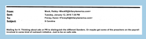 Fake Hillary Clinton Email