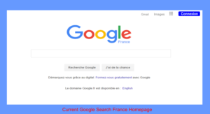 French Homepage Google