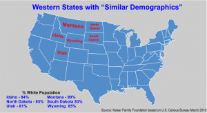 Mountain West States White Population