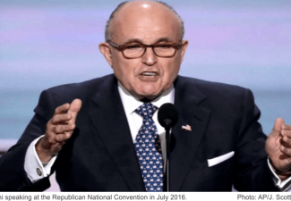Rudy Giuliani speaking at RNC Convention