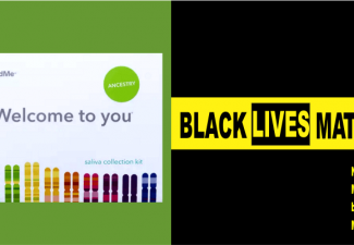 23andMe and Baltimore Black Lives Matter Logos