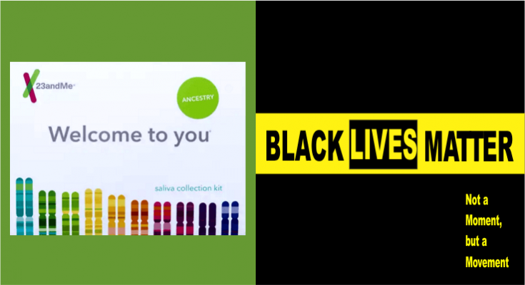 23andMe and Baltimore Black Lives Matter Logos